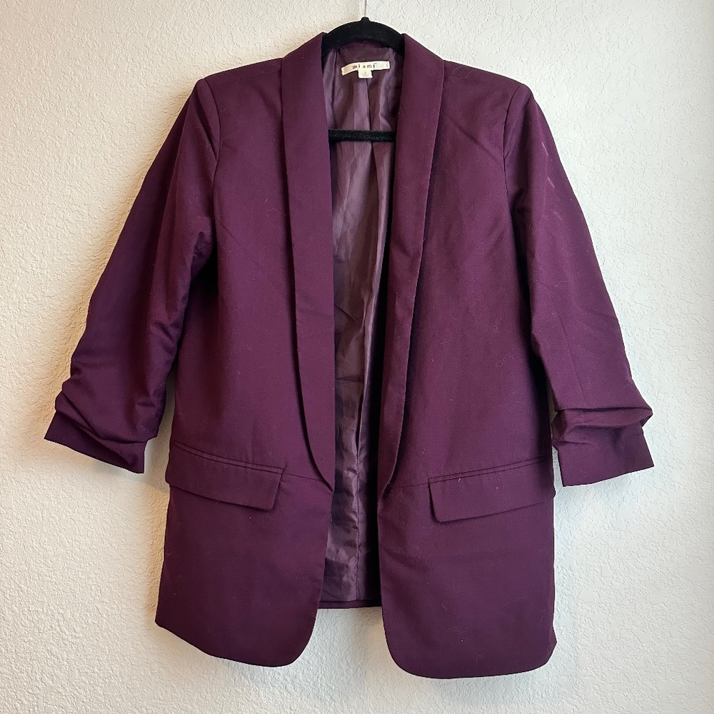 Plum/maroon blazer